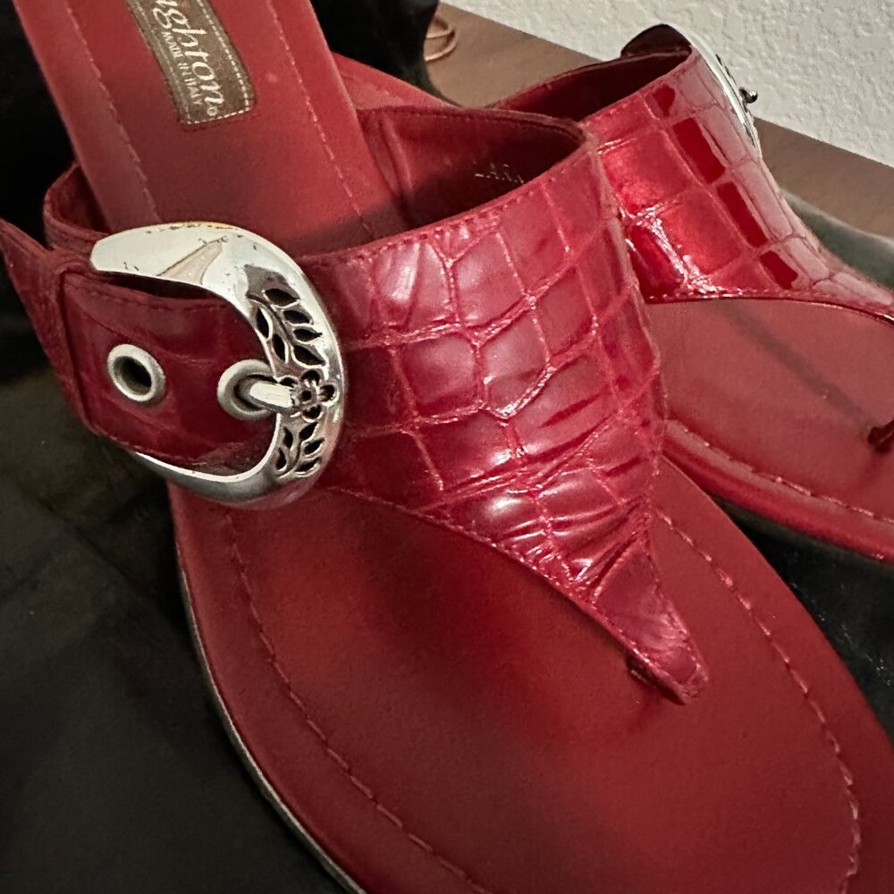 Brighton Lark Red Sandals - Picture 2 of 6